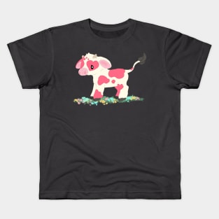 Pink moo Kids T-Shirt